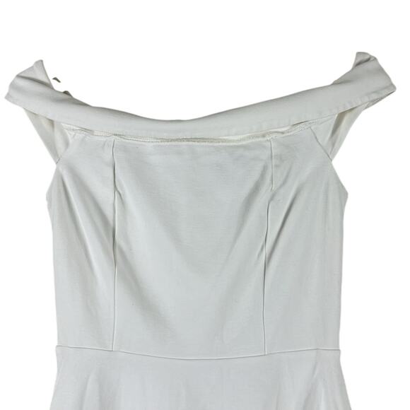 Lulus Off-Shoulder White Skater Dress - Picture 5 of 8